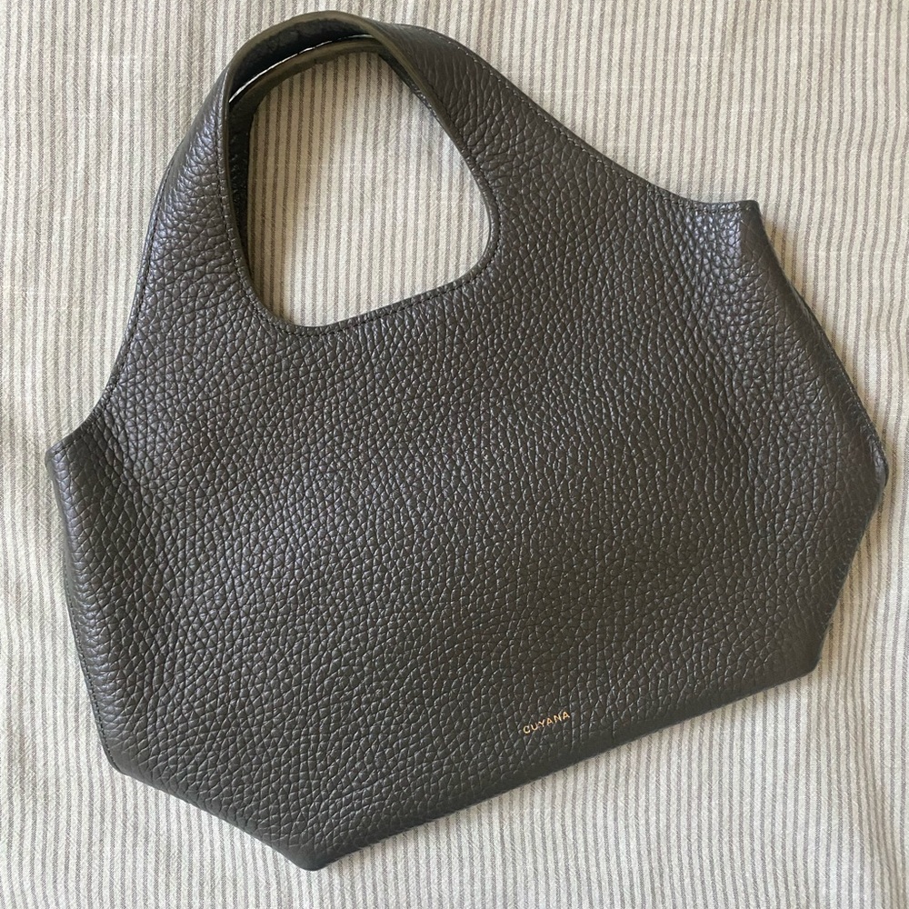 Cuyana Deep Olive Green Mini System Tote